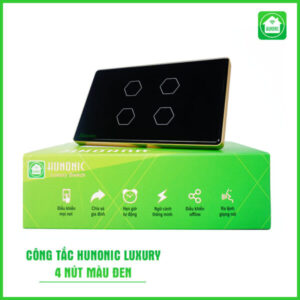 Hunonic Luxury 4 Nút Màu Đen