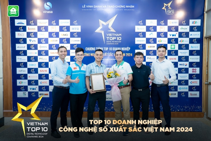 HUNONIC VIỆT NAM Nhận TOP 10 DOANH NGHIỆP CÔNG NGHỆ SỐ XUẤT SẮC VIỆT NAM 2024